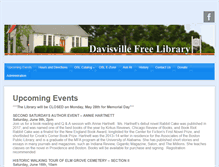 Tablet Screenshot of davisvillefreelibrary.org